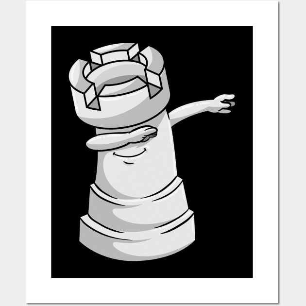 Rook Chess piece at Chess Hip Hop Dance Dab Wall Art by Markus Schnabel